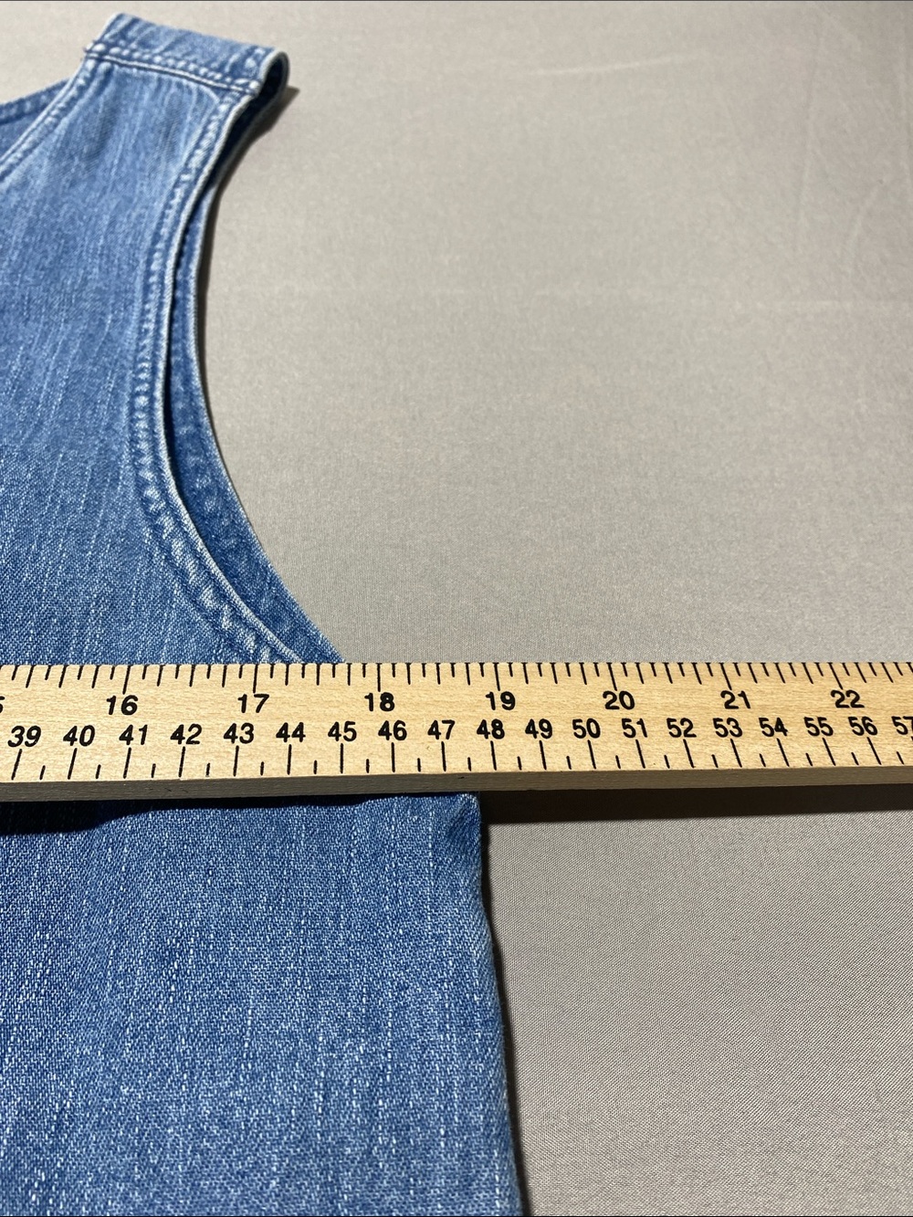 Christopher & Banks Light Blue Denim Zip-Front dress - Picture 6 of 8